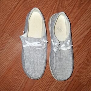 Gray Casual Slip-On Shoes